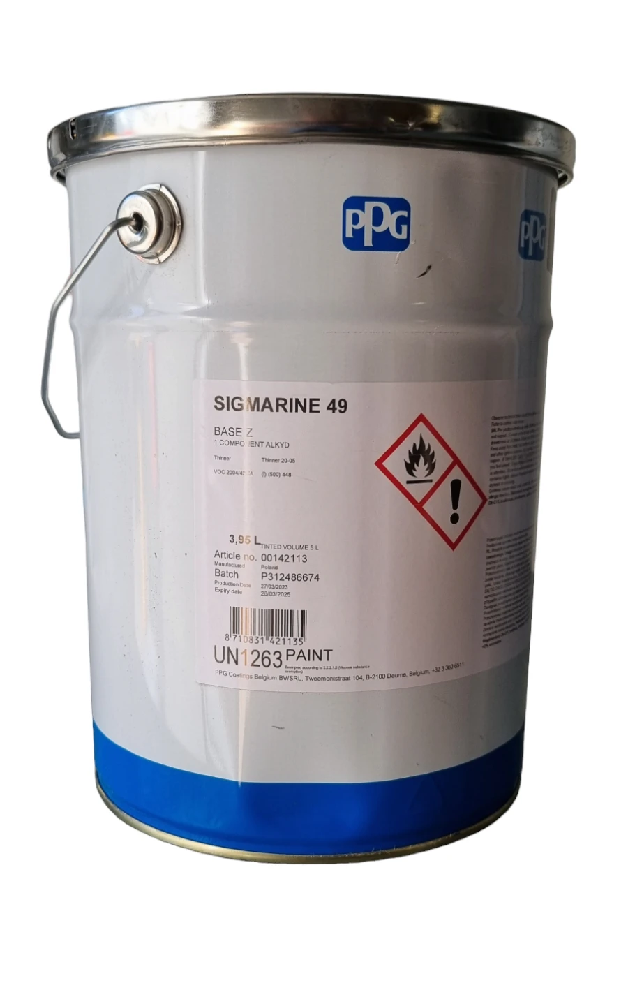 Sigmarine 49 Gloss Kleur RAL 5008 5 Liter